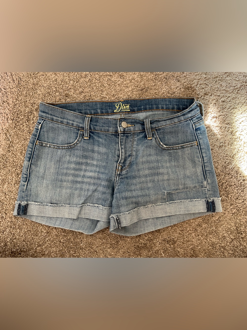 Old Navy Light Blue Denim Cuffed Women's Shorts